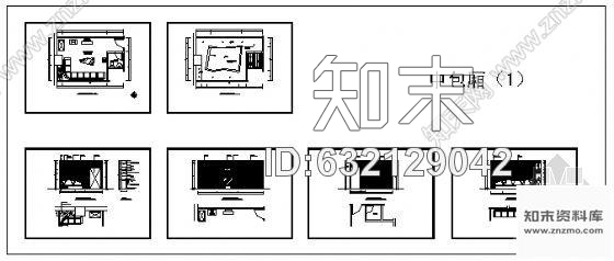 ktv包箱装修施工图cad施工图下载【ID:632129042】