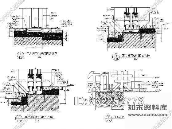 图块/节点酒店门槛石详图集cad施工图下载【ID:832252776】