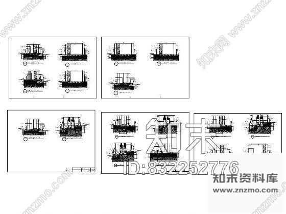 图块/节点酒店门槛石详图集cad施工图下载【ID:832252776】