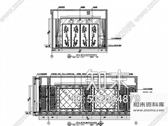 施工图40平方办公楼接待室装修图cad施工图下载【ID:532094879】