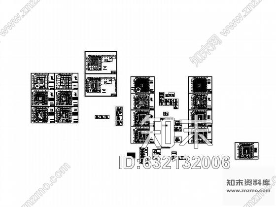 施工图武汉某KTV四，五层装修图cad施工图下载【ID:632132006】