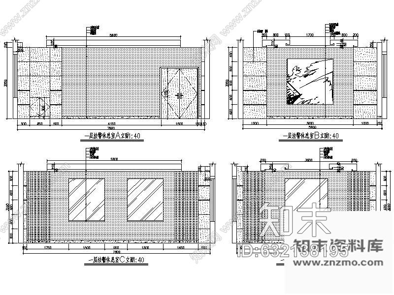 施工图中级法院固定刑场室内装修方案cad施工图下载【ID:632138195】