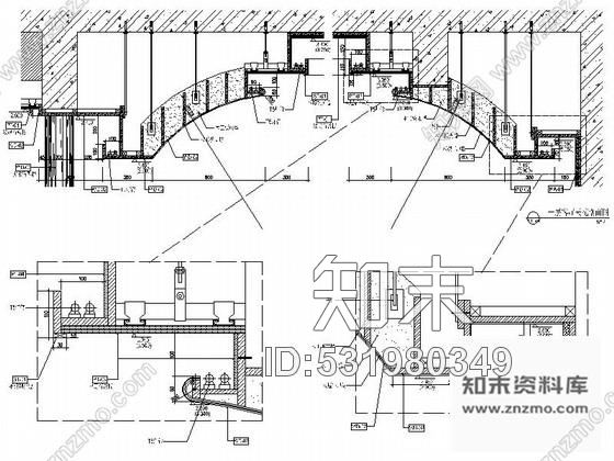 施工图杭州摩登风格550平四层别墅室内装修图含实景cad施工图下载【ID:531980349】