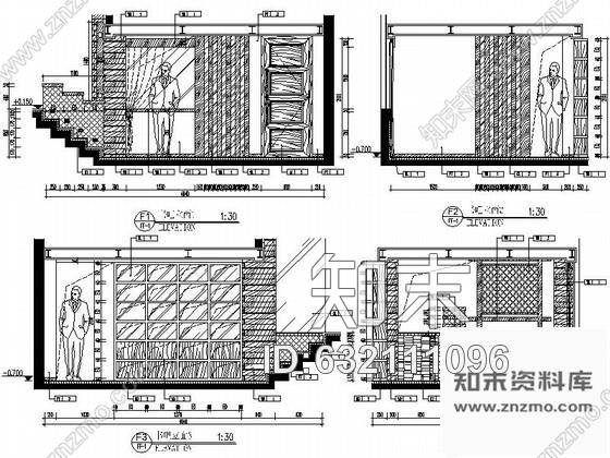 施工图知名红酒会所室内装修图cad施工图下载【ID:632111096】