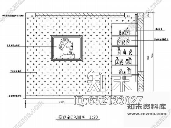 施工图四川某时尚美容美体体验中心室内装修施工图含效果cad施工图下载【ID:632133027】