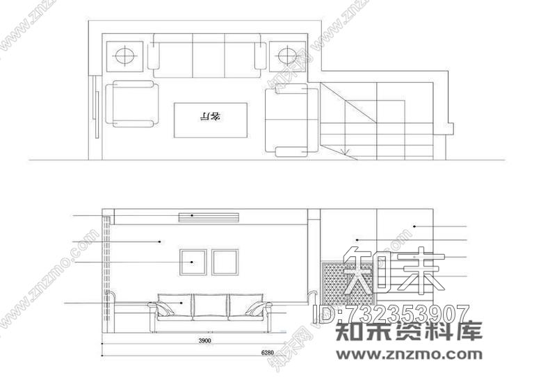 铭筑舍计-程小可住宅cad施工图下载【ID:732353907】