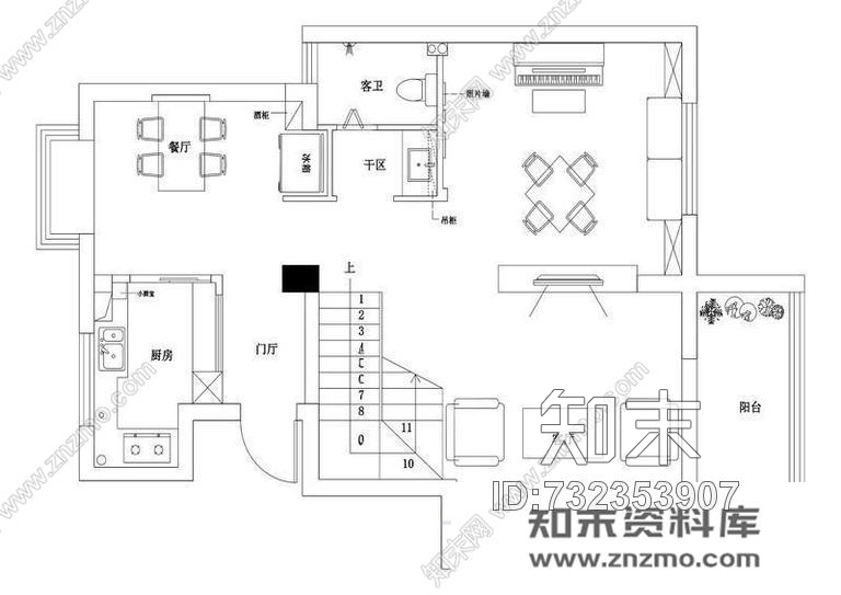 铭筑舍计-程小可住宅cad施工图下载【ID:732353907】