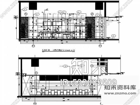 施工图北京商务中心区商场日餐厅设计装修图含实景cad施工图下载【ID:532002509】