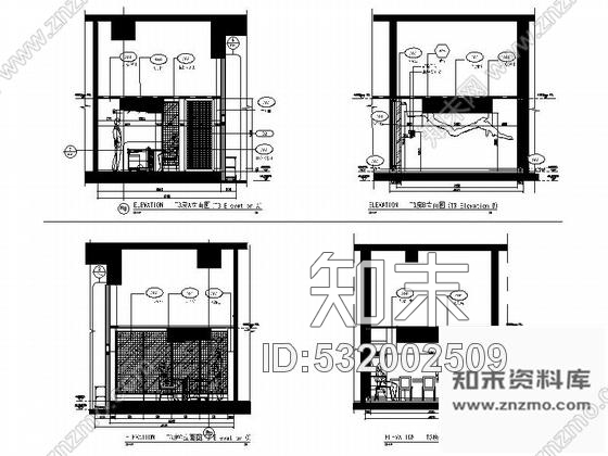 施工图北京商务中心区商场日餐厅设计装修图含实景cad施工图下载【ID:532002509】