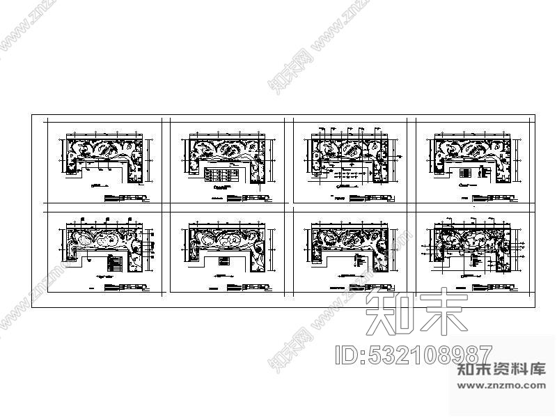 施工图某时尚展厅装修图(含实景)施工图下载【ID:532108987】