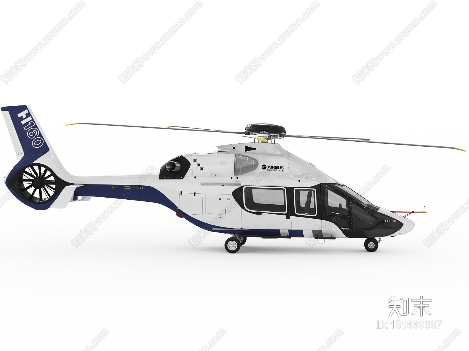 现代直升飞机3d模型下载