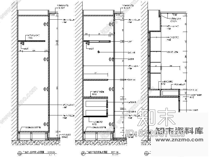 施工图某国际酒店双人客房室内装修图cad施工图下载【ID:532057628】