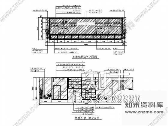 施工图某时尚现代家纺展厅装修图含效果cad施工图下载【ID:532108980】