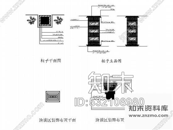 施工图某时尚现代家纺展厅装修图含效果cad施工图下载【ID:532108980】