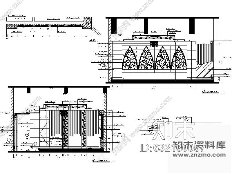 施工图奢华KTV包间装修图Ⅴcad施工图下载【ID:632130057】