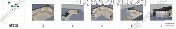施工图重庆大型服装连锁商场青年女装专卖店装修施工图含效果cad施工图下载【ID:532070721】