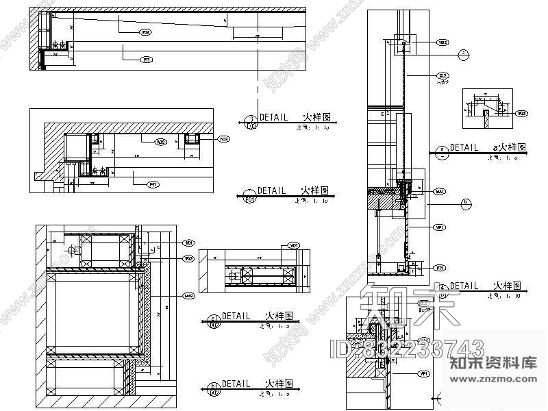 图块/节点卧室施工详图cad施工图下载【ID:832233743】