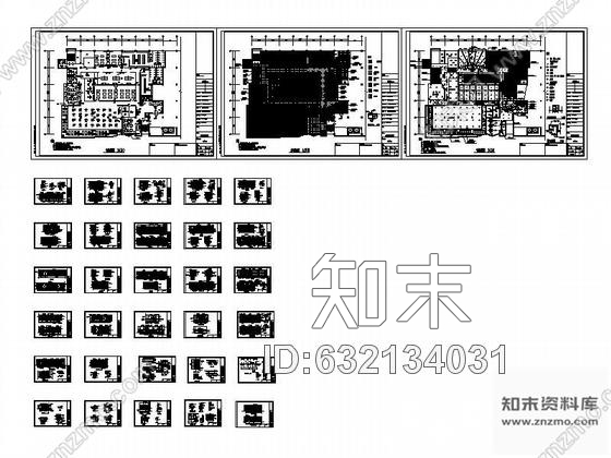 施工图健身会所装饰图cad施工图下载【ID:632134031】