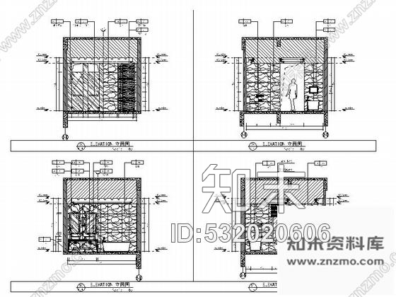 施工图西藏清新蓝色调酒店豪华总统套房施工图含效果图cad施工图下载【ID:532020606】
