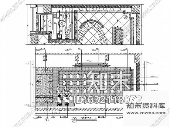施工图养生会所大堂装修图cad施工图下载【ID:632118072】
