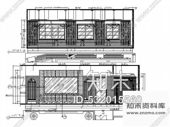 施工图福建时尚酒吧某层室内装修施工图含效果cad施工图下载【ID:532015560】