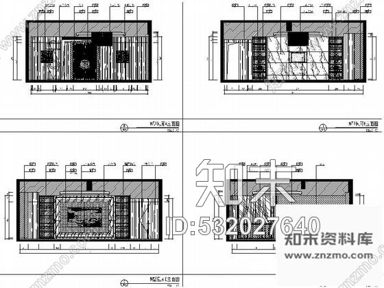 施工图山东原创设计高端商务典雅中式风情五星级酒店装修施工图含效果cad施工图下载【ID:532027640】