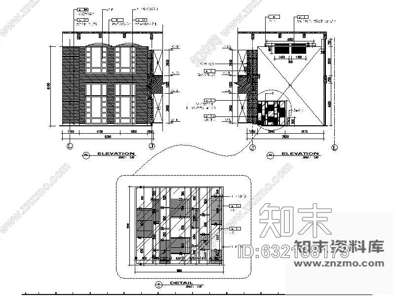 施工图江南某大学图书馆装修图(含效果)cad施工图下载【ID:632138173】