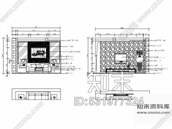 施工图精品现代风格两层复式别墅室内装修施工图含效果cad施工图下载【ID:531977324】