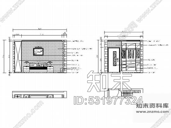 施工图精品现代风格两层复式别墅室内装修施工图含效果cad施工图下载【ID:531977324】