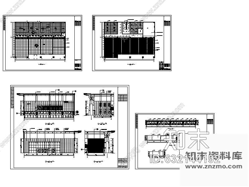 施工图某火车站售票厅施工图(含效果)cad施工图下载【ID:632144192】