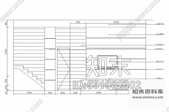 施工图现代简约风格四层花园别墅装修图含实景照片cad施工图下载【ID:531982302】