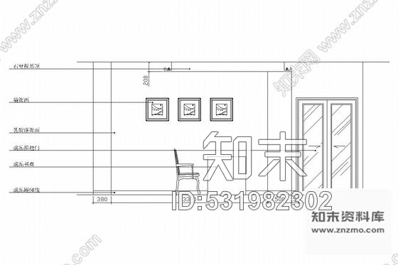 施工图现代简约风格四层花园别墅装修图含实景照片cad施工图下载【ID:531982302】