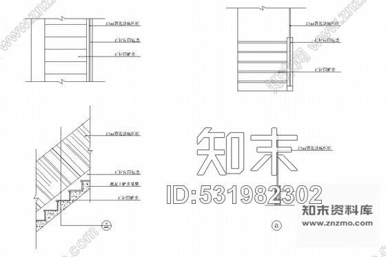 施工图现代简约风格四层花园别墅装修图含实景照片cad施工图下载【ID:531982302】