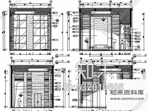 施工图五星酒店中餐包房施工图cad施工图下载【ID:532010505】