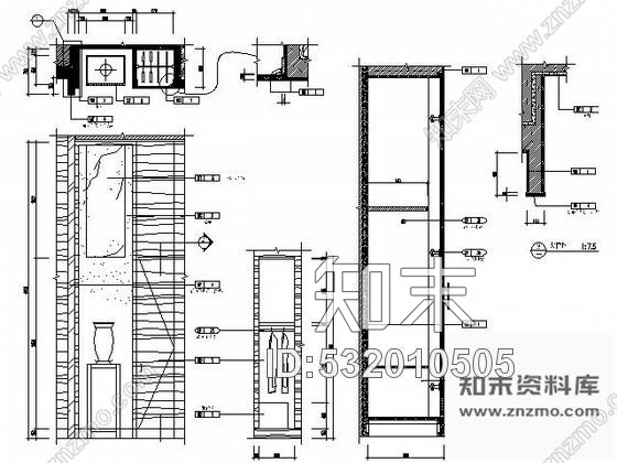 施工图五星酒店中餐包房施工图cad施工图下载【ID:532010505】