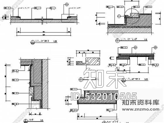 施工图五星酒店中餐包房施工图cad施工图下载【ID:532010505】