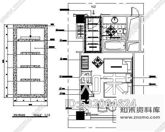 施工图一些标准客房的家私布置图cad施工图下载【ID:532064624】