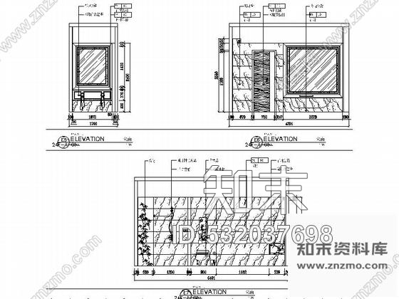 施工图江苏某五星级酒店角客房室内装修施工图cad施工图下载【ID:532037698】