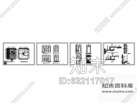 施工图陕西某精品养生会所公共卫生间装修图cad施工图下载【ID:632117017】