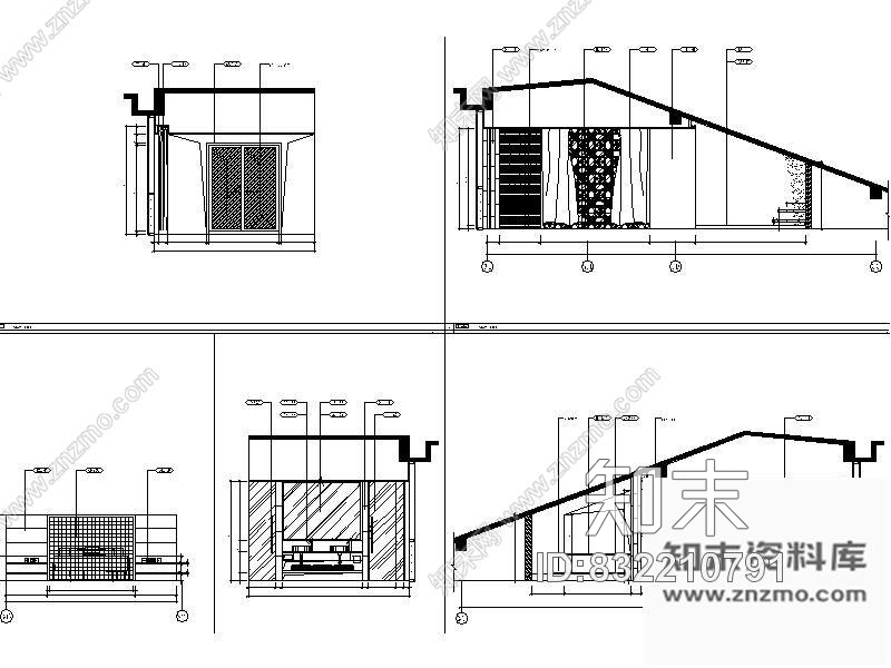 图块/节点某酒店S-11型客房立面图cad施工图下载【ID:832210791】