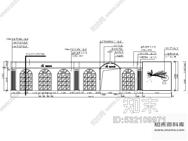 施工图某欧式沙发卖场室内展示装修图施工图下载【ID:532109971】