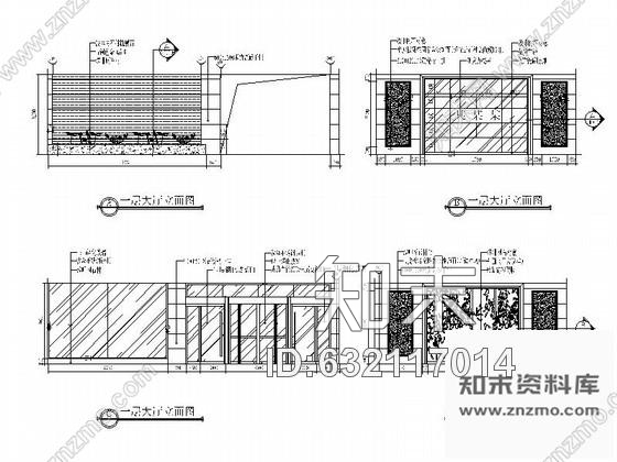 施工图陕西某精品养生会所大堂施工图cad施工图下载【ID:632117014】