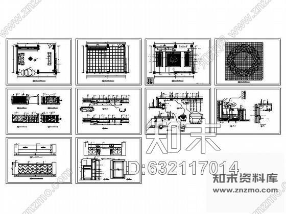 施工图陕西某精品养生会所大堂施工图cad施工图下载【ID:632117014】