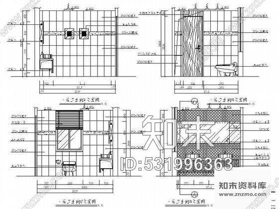 施工图广州某四层别墅装修设计图cad施工图下载【ID:531996363】