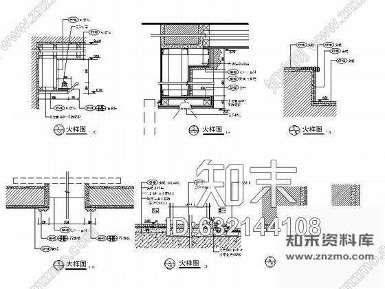 施工图佛山某精品住宅小区住户大堂室内装修图cad施工图下载【ID:632144108】