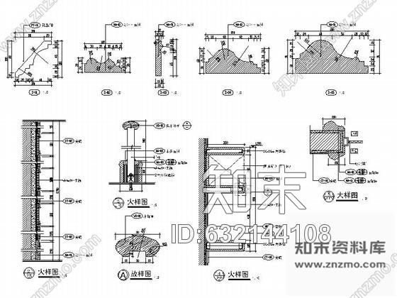 施工图佛山某精品住宅小区住户大堂室内装修图cad施工图下载【ID:632144108】