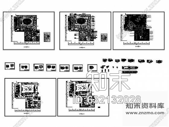 施工图KTV空间设计装修图cad施工图下载【ID:632132028】