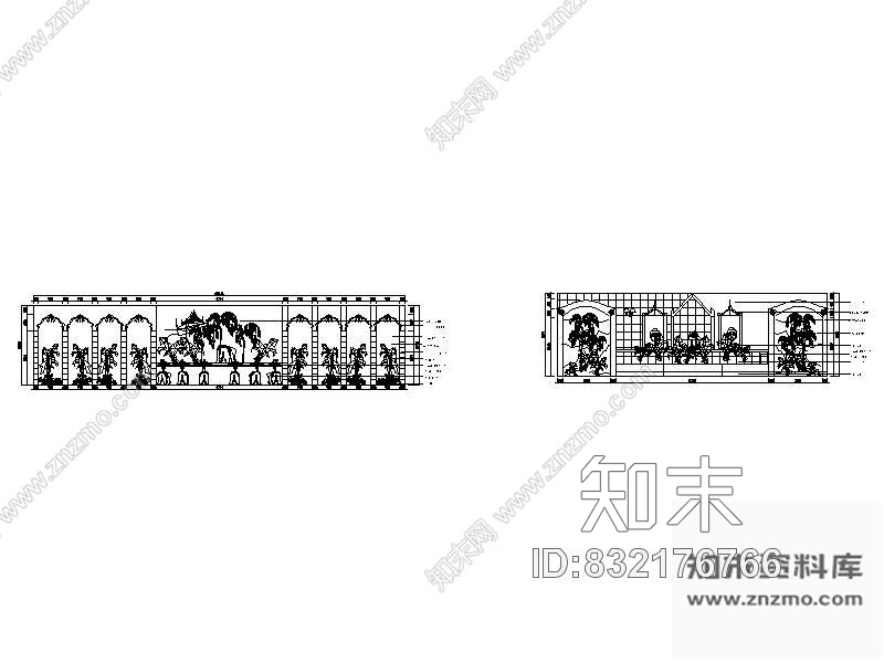 图块/节点泰式桑拿休闲会所立面图cad施工图下载【ID:832176766】