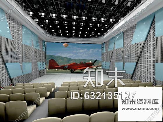 施工图200㎡空军学院演播室方案设计含效果施工图下载【ID:632135137】