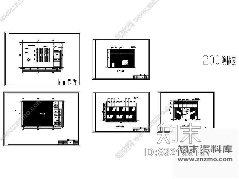 施工图200㎡空军学院演播室方案设计含效果施工图下载【ID:632135137】